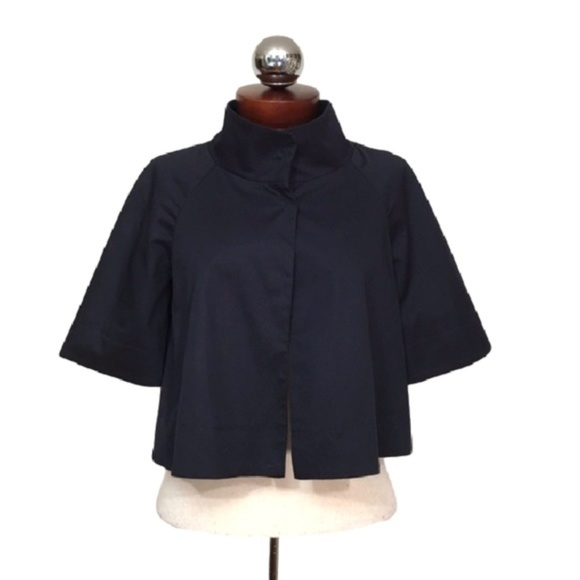 cropped swing jacket